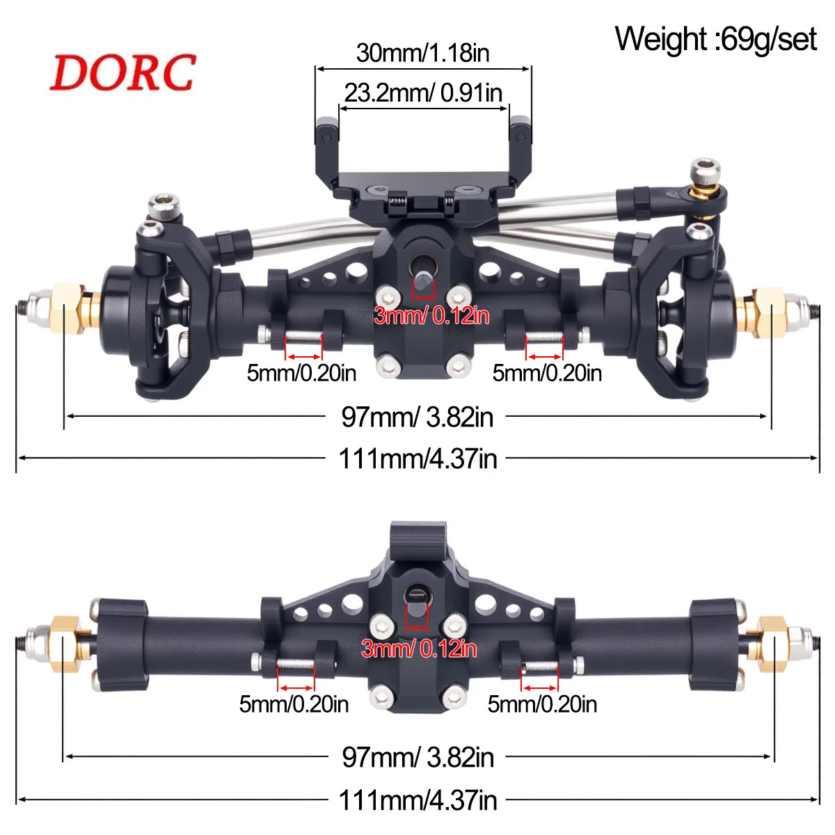 Hobby Zone Rc - 1Set Plastic Axles w/ Servo Mount