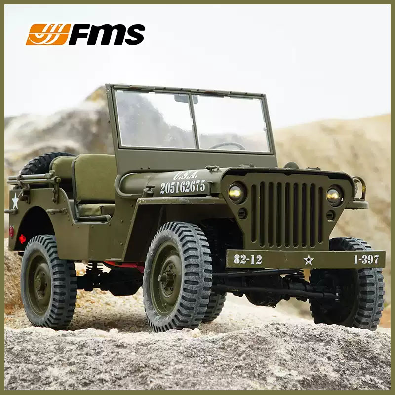 Hobby Zone Rc - FMS 1/6 Climber 1941 Willys MB