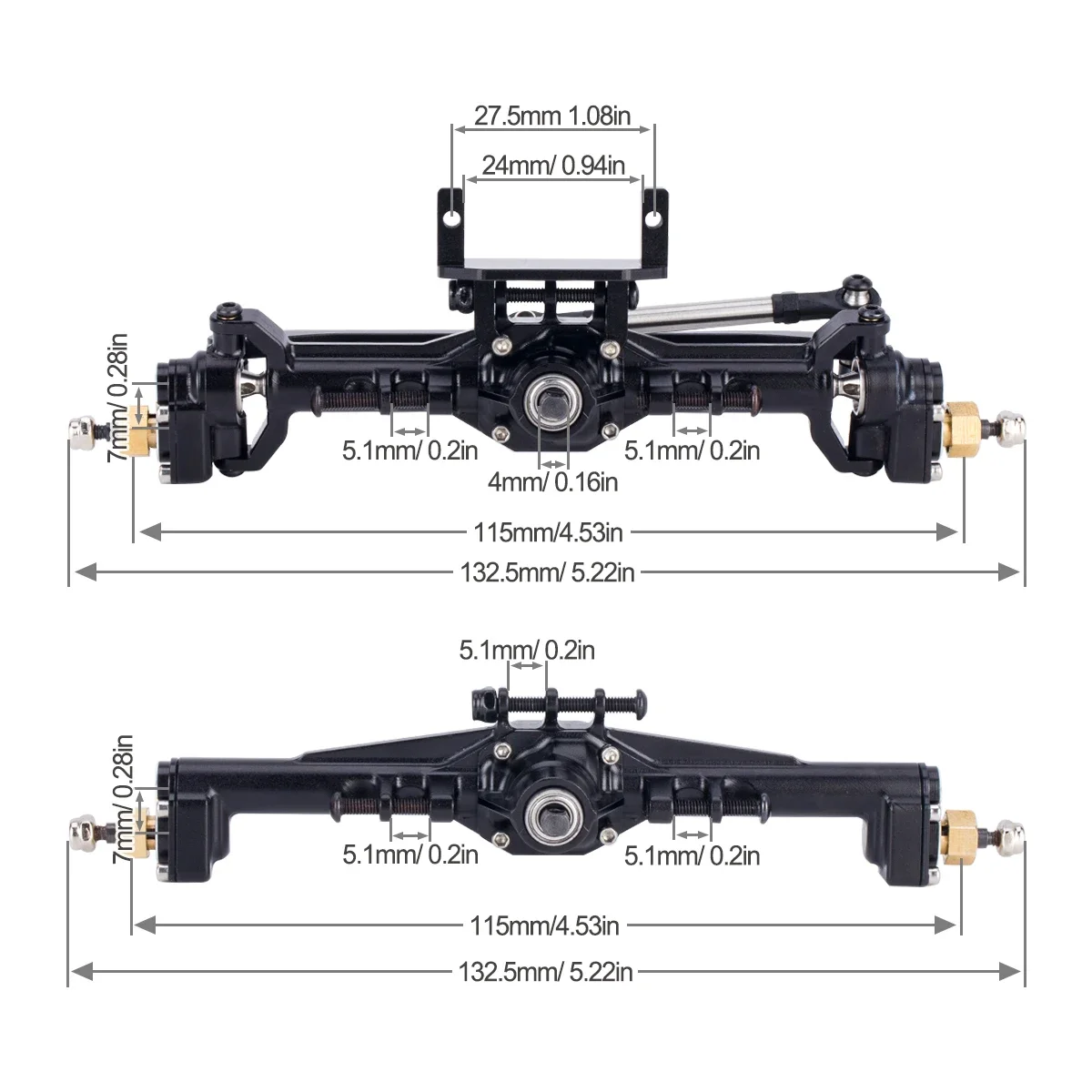 Aluminum CNC Portal Axles +10m - огляд і ціна Hobby Zone Rc