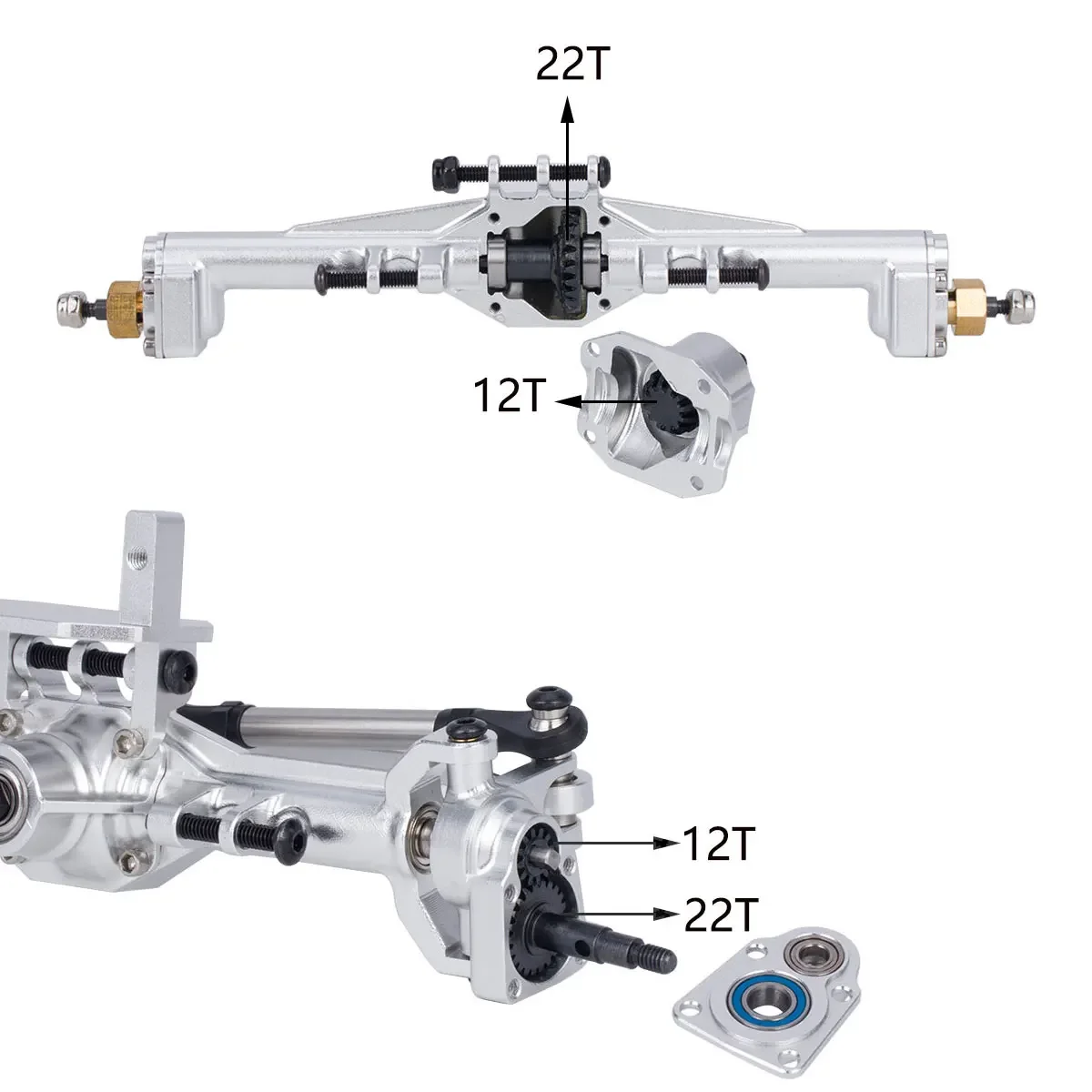 Aluminum CNC Portal Axles +10m - огляд і ціна Hobby Zone Rc