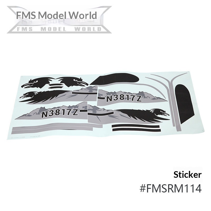 FMS RC Plane Decals For 1700mm - огляд і ціна Rc Hobby Car