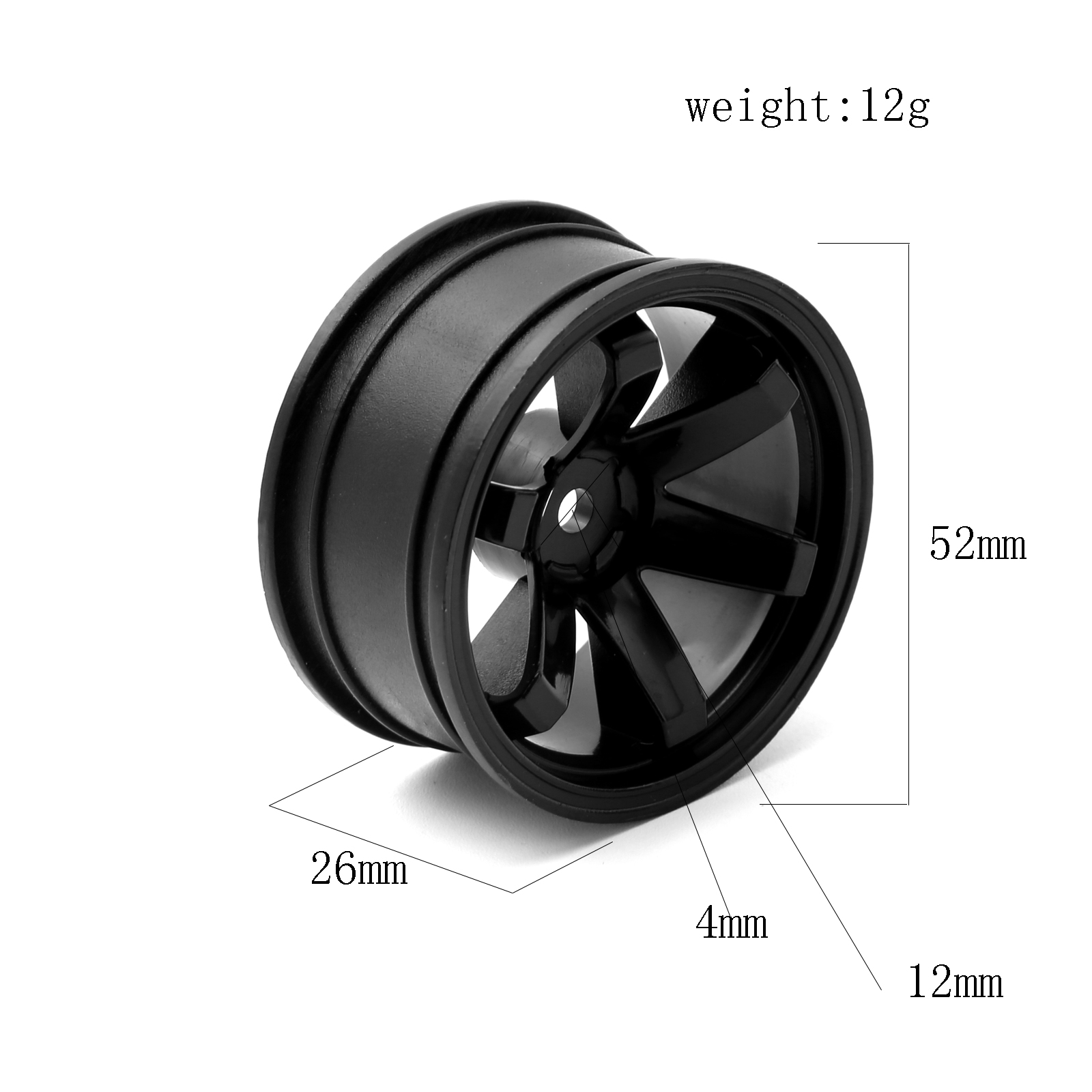 4pcs  Plastic Wheel Hub RC Rac - огляд і ціна Rc Hobby Car