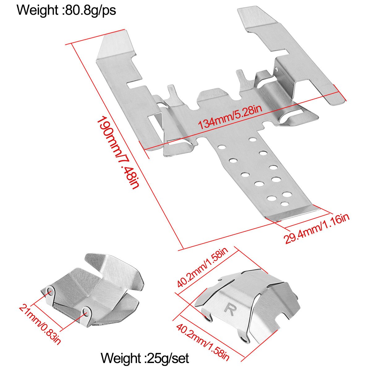 Stainless Steel Skid Plate Cha - огляд і ціна Hobby Zone Rc